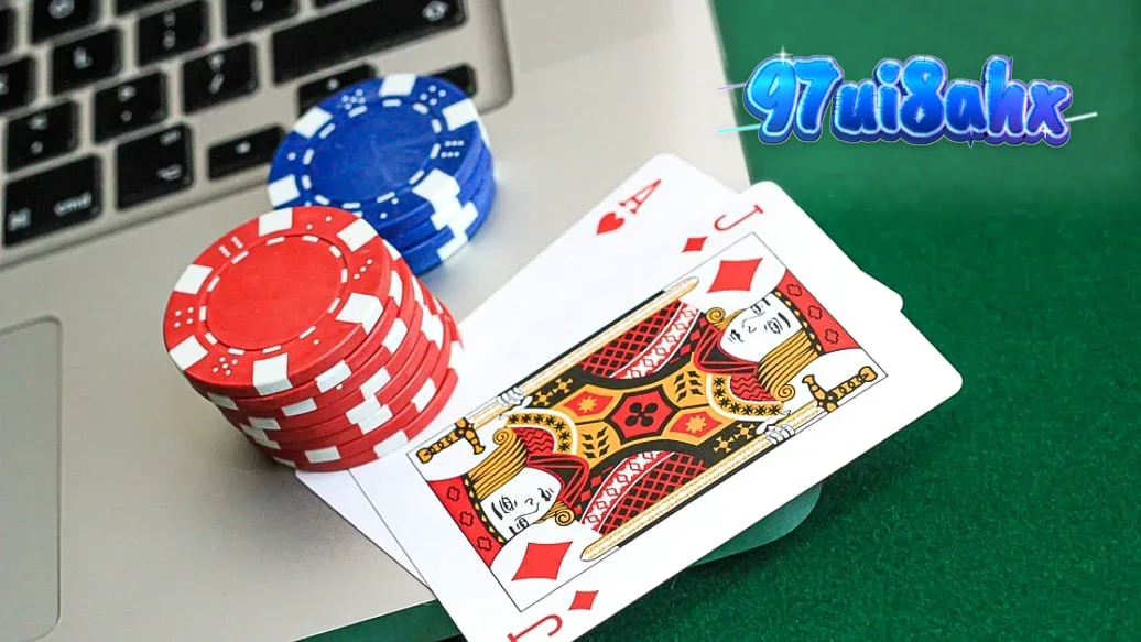 Ilustrasi mesin slot digital modern dengan nuansa retro